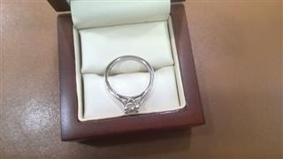 Lady's Platinum-Diamond Solitaire .70 CT. 999 Platinum 5.08g Size:5.5